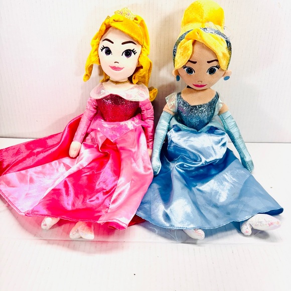 TY Sparkle Collection Disney Aurora Sleeping Beauty & Cinderella - Picture 1 of 12